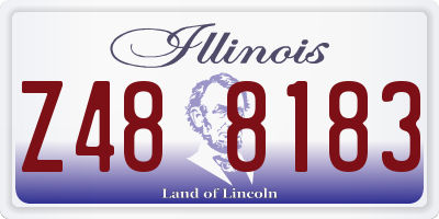 IL license plate Z488183