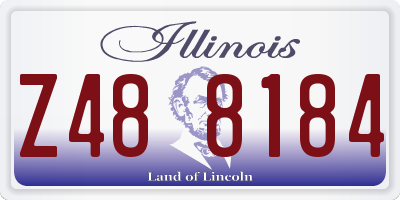 IL license plate Z488184