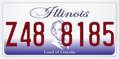 IL license plate Z488185