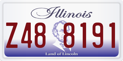 IL license plate Z488191