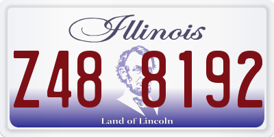 IL license plate Z488192