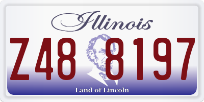 IL license plate Z488197