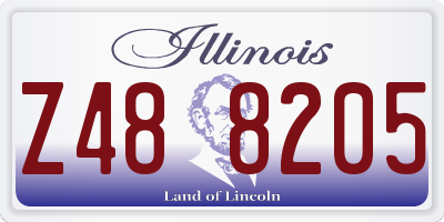 IL license plate Z488205