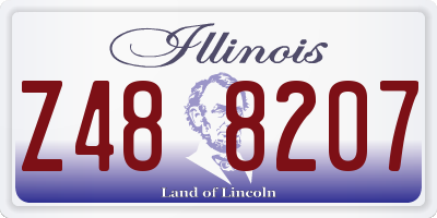 IL license plate Z488207