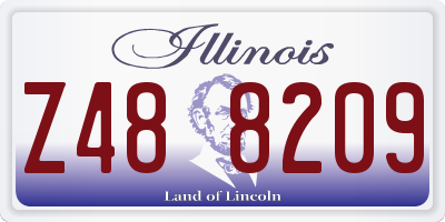 IL license plate Z488209
