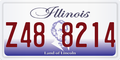 IL license plate Z488214