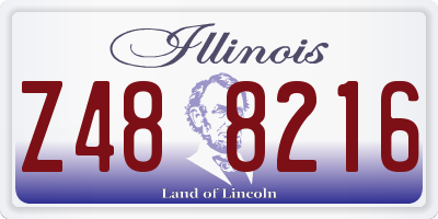 IL license plate Z488216
