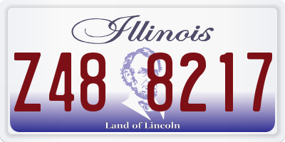 IL license plate Z488217