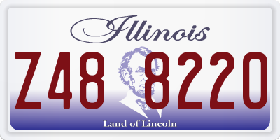 IL license plate Z488220