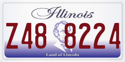 IL license plate Z488224