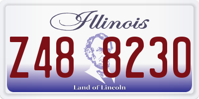IL license plate Z488230