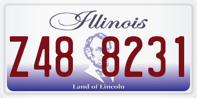 IL license plate Z488231