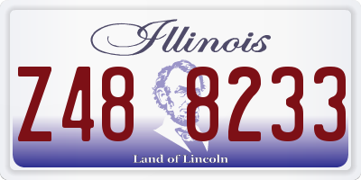 IL license plate Z488233