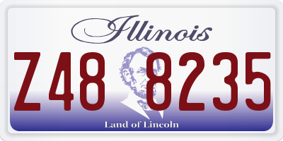 IL license plate Z488235