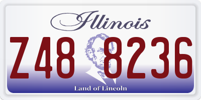 IL license plate Z488236