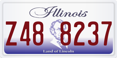 IL license plate Z488237