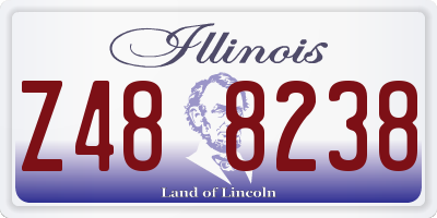 IL license plate Z488238