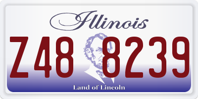 IL license plate Z488239