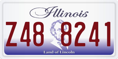 IL license plate Z488241
