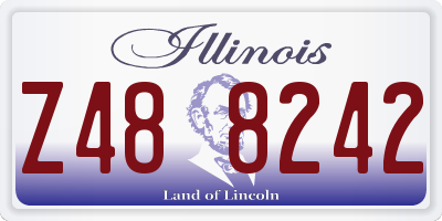 IL license plate Z488242