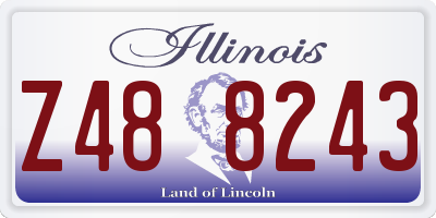 IL license plate Z488243
