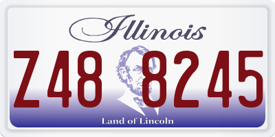 IL license plate Z488245