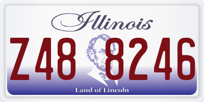 IL license plate Z488246