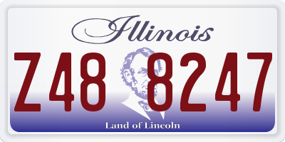 IL license plate Z488247