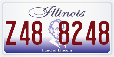 IL license plate Z488248