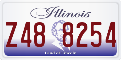 IL license plate Z488254