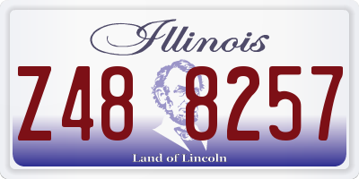 IL license plate Z488257