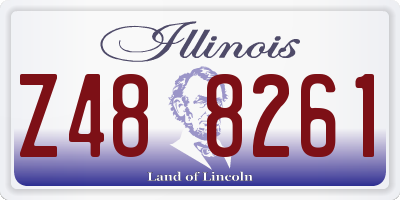 IL license plate Z488261