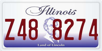 IL license plate Z488274