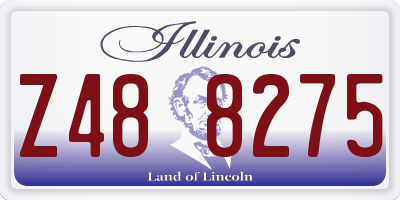 IL license plate Z488275