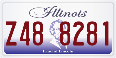 IL license plate Z488281