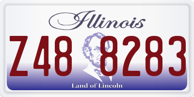 IL license plate Z488283