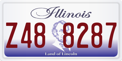 IL license plate Z488287