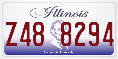 IL license plate Z488294