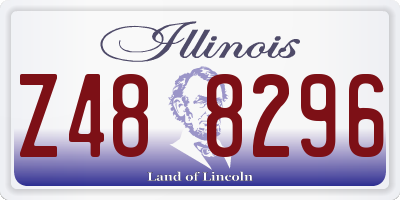 IL license plate Z488296