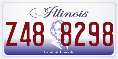 IL license plate Z488298