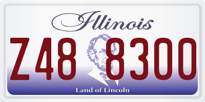 IL license plate Z488300