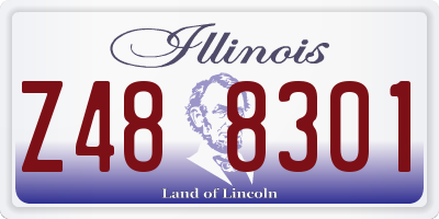 IL license plate Z488301