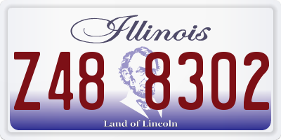 IL license plate Z488302