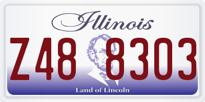 IL license plate Z488303