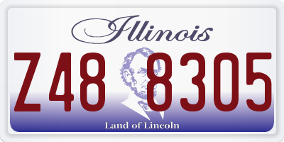 IL license plate Z488305