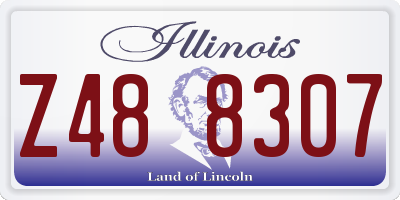 IL license plate Z488307
