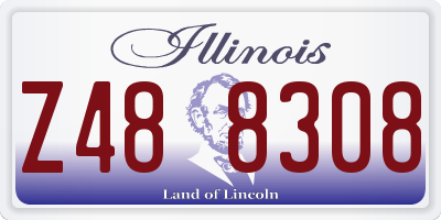 IL license plate Z488308