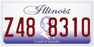 IL license plate Z488310