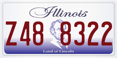 IL license plate Z488322