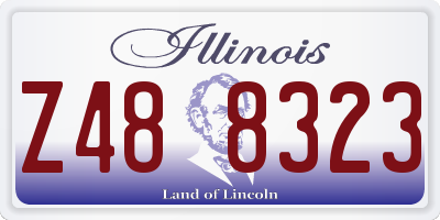 IL license plate Z488323